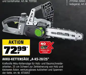 OBI Akku-kettensäge „a-ks-20/25“ Angebot