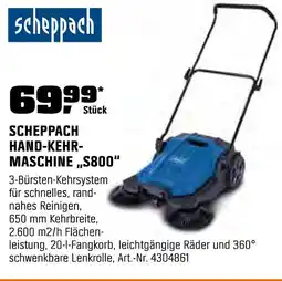 OBI Scheppach scheppach hand-kehrmaschine „s800“ Angebot