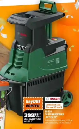 OBI Bosch bosch gartenhäcksler „axt 25 tc“ Angebot