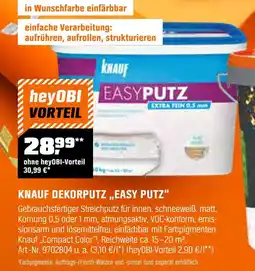 OBI Knauf dekorputz „easy putz“ easy putz Angebot