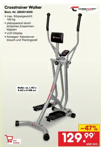 Netto Marken-Discount Christopeit sport germany crosstrainer walker Angebot