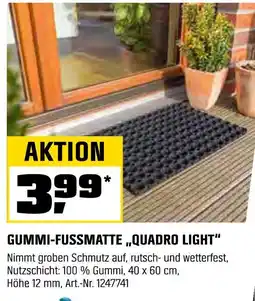 OBI Gummi-fußmatte quadro light Angebot