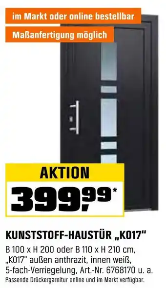 OBI Kunststoff haustür „k017“ Angebot