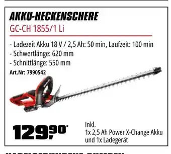 OBI Akku-heckenschere gc-ch 1855/1 li Angebot