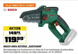 OBI Bosch bosch akku-astsäge „easychain“ Angebot