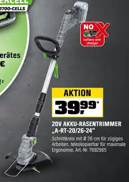 OBI 20v akku-rasentrimmer „a-rt-20/26-24“ Angebot