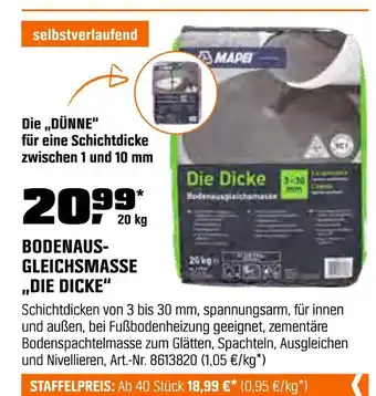 OBI Bodenausgleichsmasse „die dicke“ Angebot