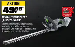 OBI Akku-heckenschere „a-hs-20/52-24“ Angebot