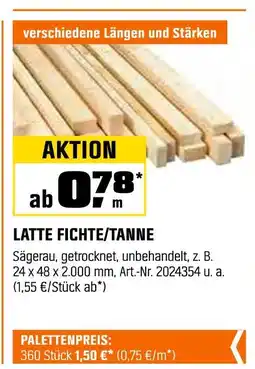 OBI Latte fichte/tanne Angebot