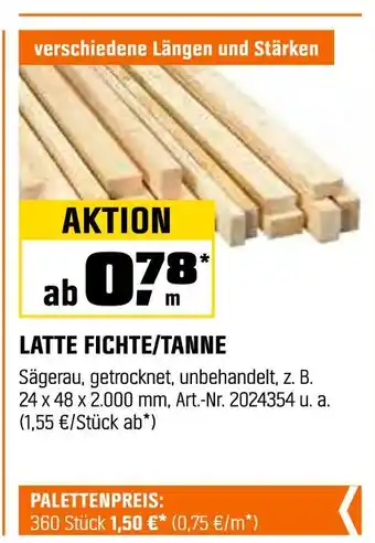 OBI Latte fichte/tanne Angebot