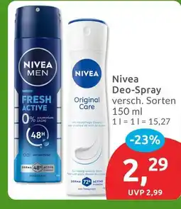 Budni Nivea men fresh active deo-spray Angebot