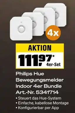 OBI Philips hue bewegungsmelder indoor 4er bundle Angebot