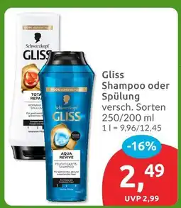 Budni Schwarzkopf gliss gliss shampoo Angebot