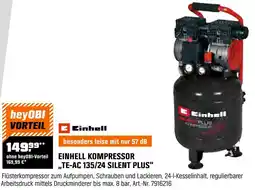 OBI Einhell einhell kompressor te-ac 135/24 silent plus Angebot