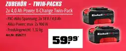 OBI Einhell 2x 4,0 ah power x-change twin-pack Angebot