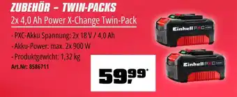 OBI Einhell 2x 4,0 ah power x-change twin-pack Angebot