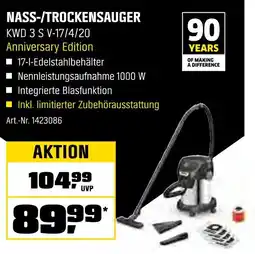 OBI Kärcher nass-/trockensauger kwd 3 s v-17/4/20 anniversary edition Angebot
