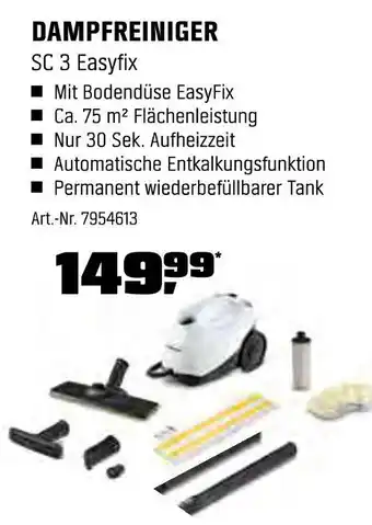 OBI Dampfreiniger sc 3 easyfix Angebot