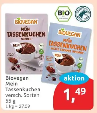 Budni Biovegan mein tassenkuchen Angebot