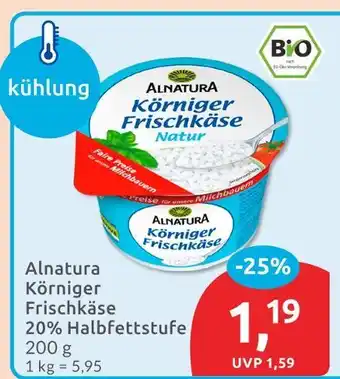 Budni Alnatura körniger frischkäse natur Angebot