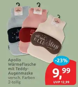 Budni Apollo wärmflasche mit teddy-augenmaske Angebot