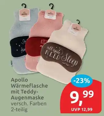 Budni Apollo wärmflasche mit teddy-augenmaske Angebot
