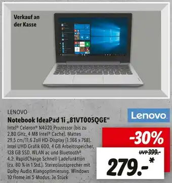 Lidl Lenovo notebook Angebot