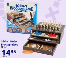 Action 10-in-1 Holz Brettspielset Angebot