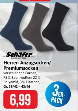 Stolz Schäfer Herren-Anzugsocken/ Premiumsocken 3ER- PACK Angebot