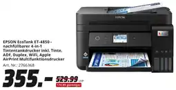 MediaMarkt EPSON EcoTank ET-4850 nachfüllbarer 4-in-1 Tintentankdrucker inkl. Tinte Angebot