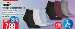 Stolz PUMA Unisex-Quartersocken 3ER-Pack Angebot