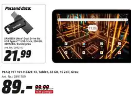 MediaMarkt PEAQ PET 101-H232E-13, Tablet, 32 GB, 10 Zoll, Grau Angebot