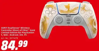 MediaMarkt SONY DualSense Wireless Controller Ghost of Yōte Gold Limited Edition für PlayStation Angebot