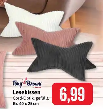 Stolz Tony Brown Lesekissen Angebot