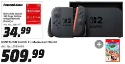 MediaMarkt NINTENDO Switch 2 + Mario Kart World Angebot
