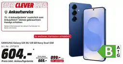 MediaMarkt SAMSUNG Galaxy S25 5G 128 GB Navy Dual SIM Angebot