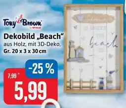 Stolz Tony Brown Dekobild ,,Beach" Angebot