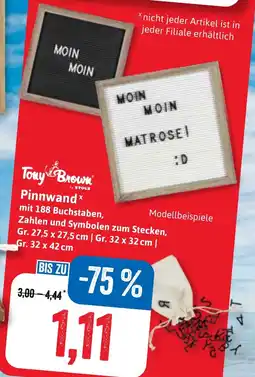Stolz Tony Brown Pinnwand Angebot
