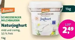 Biomarkt demeter SCHROZBERGER MILCHBAUERN Naturjoghurt Angebot