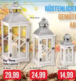 Stolz Tony Brown Holz-Laterne Angebot