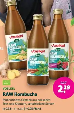 Biomarkt VOELKEL RAW Kombucha Angebot