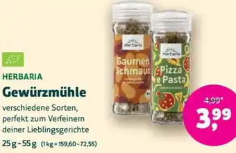 Biomarkt HERBARIA Gewürzmühle Angebot