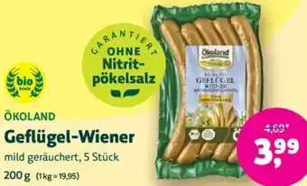 Biomarkt ÖKOLAND Geflügel-Wiener Angebot