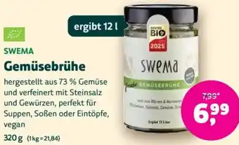Biomarkt SWEMA Gemüsebrühe Angebot
