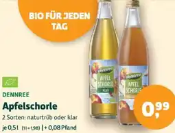 Biomarkt DENNREE Apfelschorle Angebot