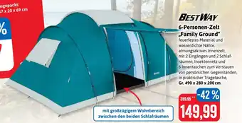 Stolz BESTWAY 6-Personen-Zelt „Family Ground" Angebot