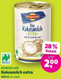 Biomarkt MORGENLAND Kokosmilch extra Angebot