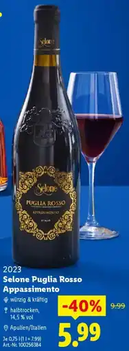 Lidl Selone Puglia Rosso Appassimento Angebot