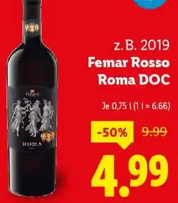 Lidl Femar Rosso Roma DOC Angebot