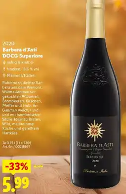 Lidl Barbera d'Asti DOCG Superiore Angebot